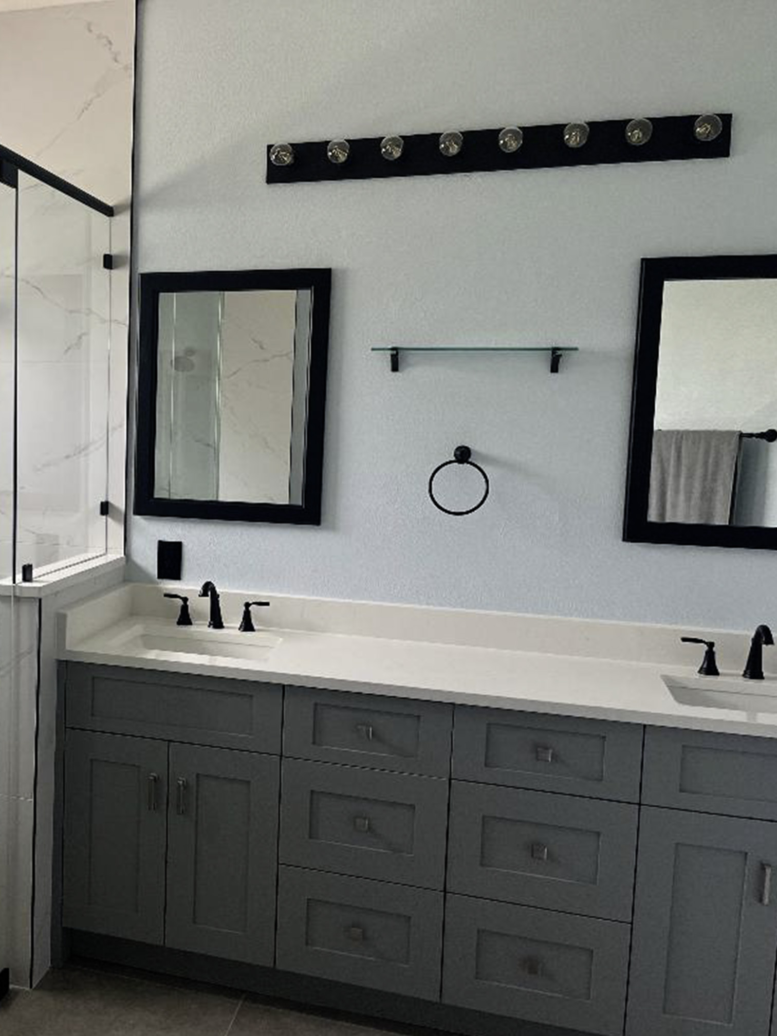 CUSTOM CUT BATHROOM VANITY MIRRORS & MIRROR MATE FRAMES